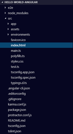 Angular Directory structure