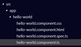 Angular Hello World Component