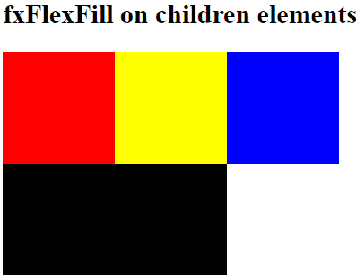 fxFlexFill children element