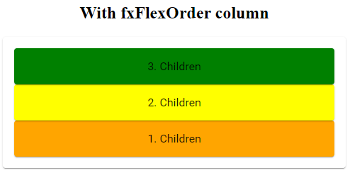 fxFlexOrder column example