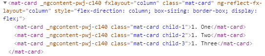 fxLayout column CSS example