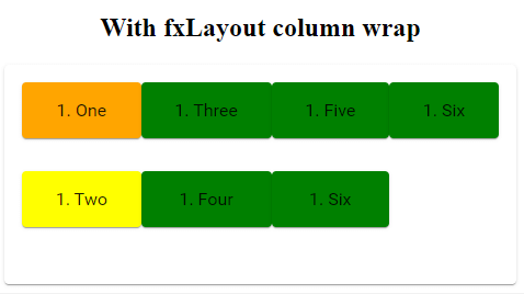 fxLayout column wrap