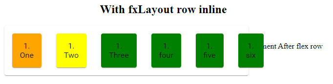 fxLayout inline