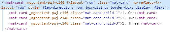 fxLayout row CSS example