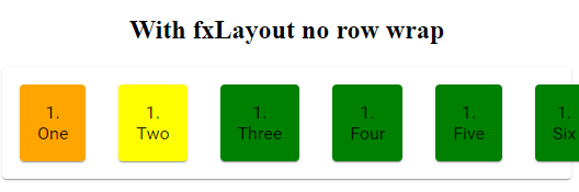 fxLayout row no wrap