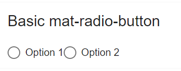 mat-radio-button example