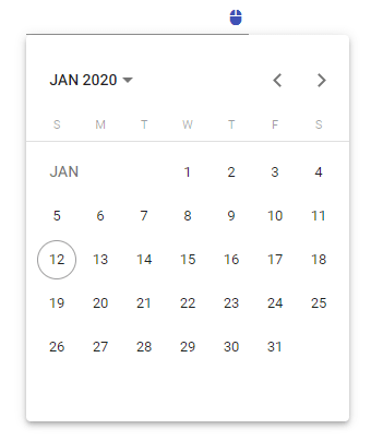 mat-datepicker icon change